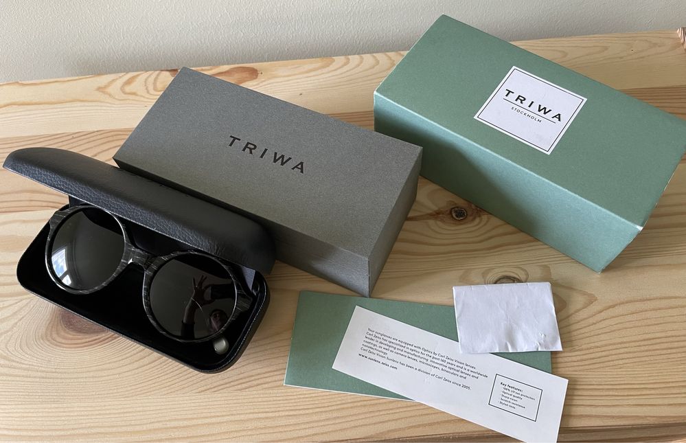 Triwa Debbie New okulary przeciwsłoneczne SHAC210 Black Oyster NOWE