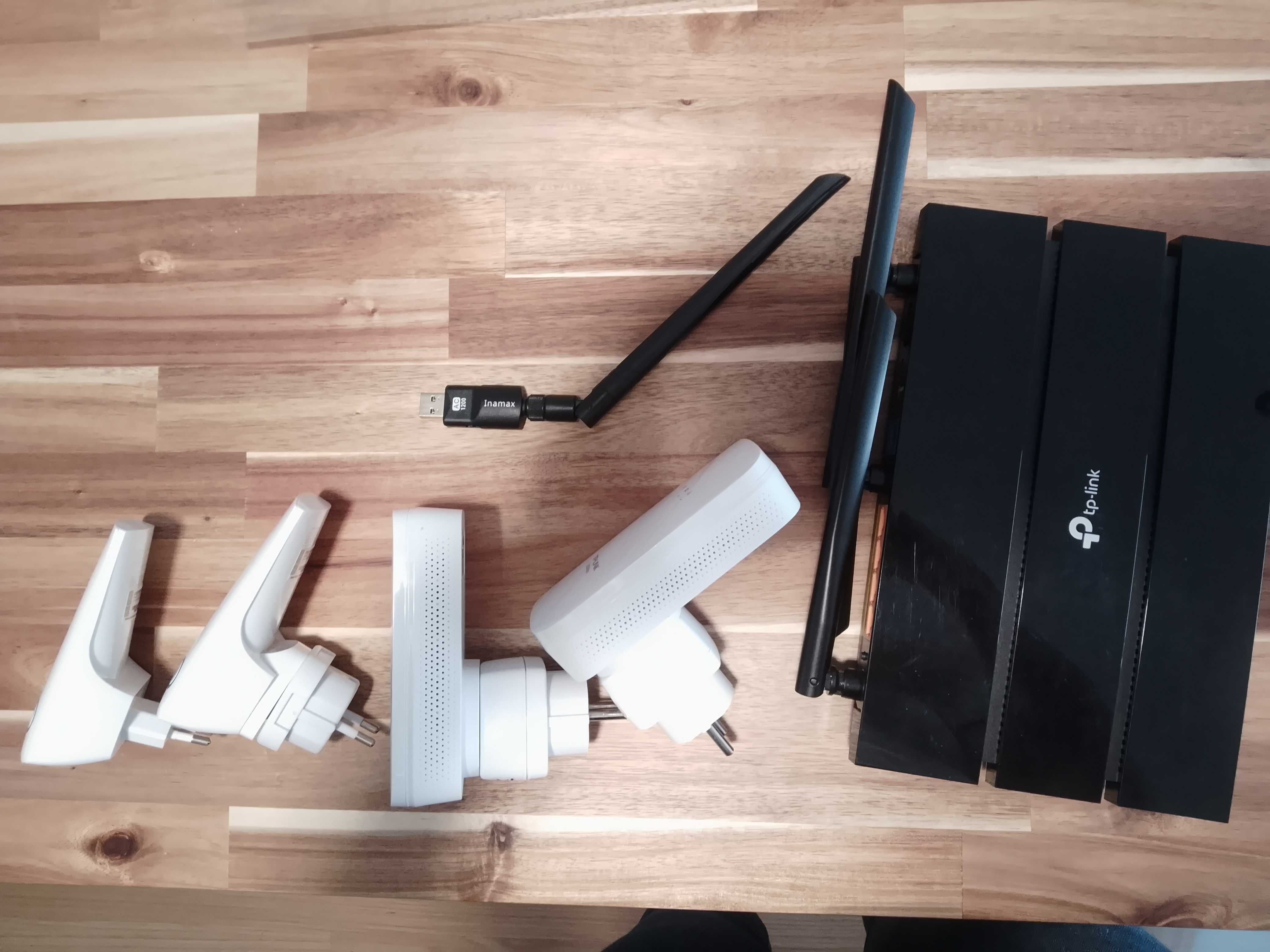 Kit TP-Link 6 Peças – Extensores Wi-Fi 1200+300 Mbps + Router C7