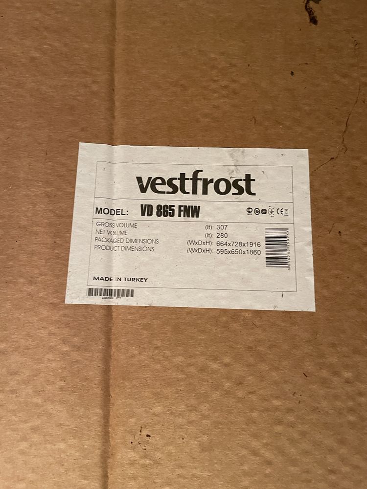 Морозильная камера Vestfrost vd865fnw