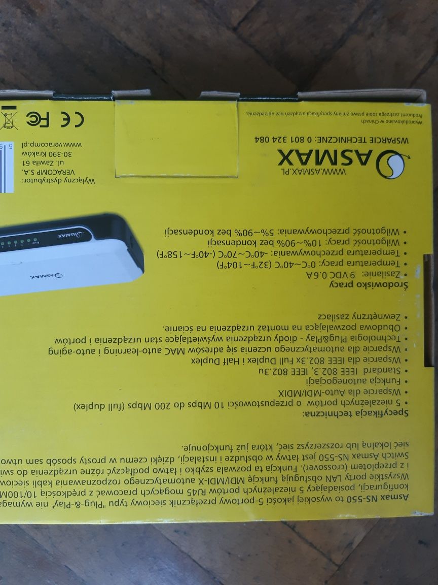 Switch ASMAX NS-550 Nowy
