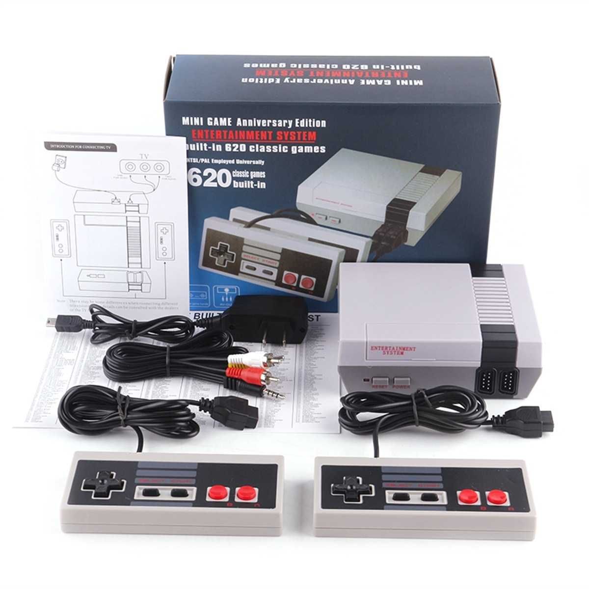 Consola vintage retro com 620 jogos incluidos tipo NES NOVO