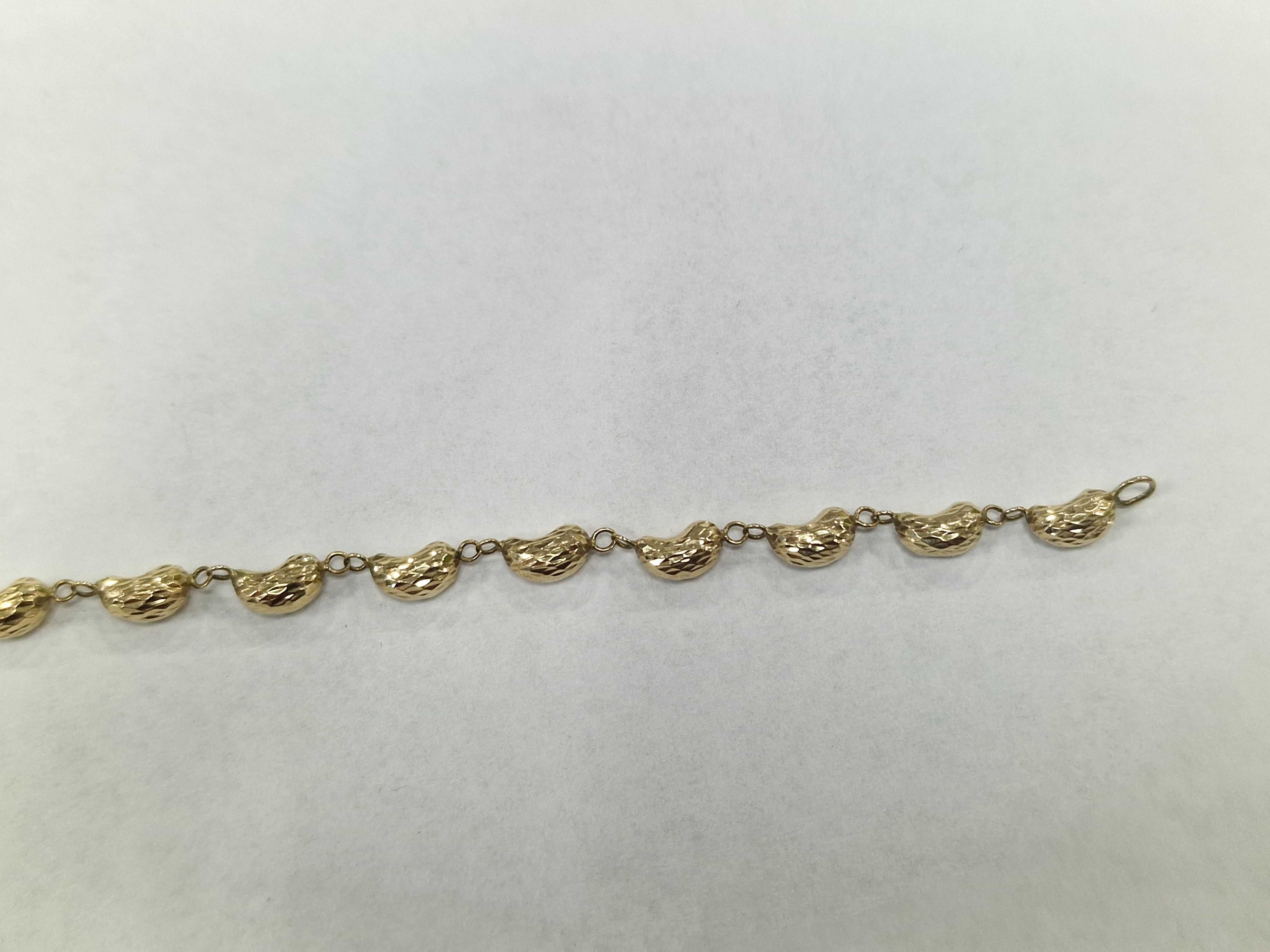 Złota bransoletka damska/ 585/ 3.13 gram/ 19cm/ nowoczesna