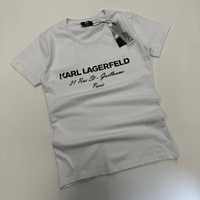 KARL LAGERGELD Лучше не найти!Женская премиум футболка черная белая