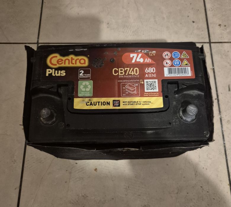 Akumulator centra 74 AH 680 A