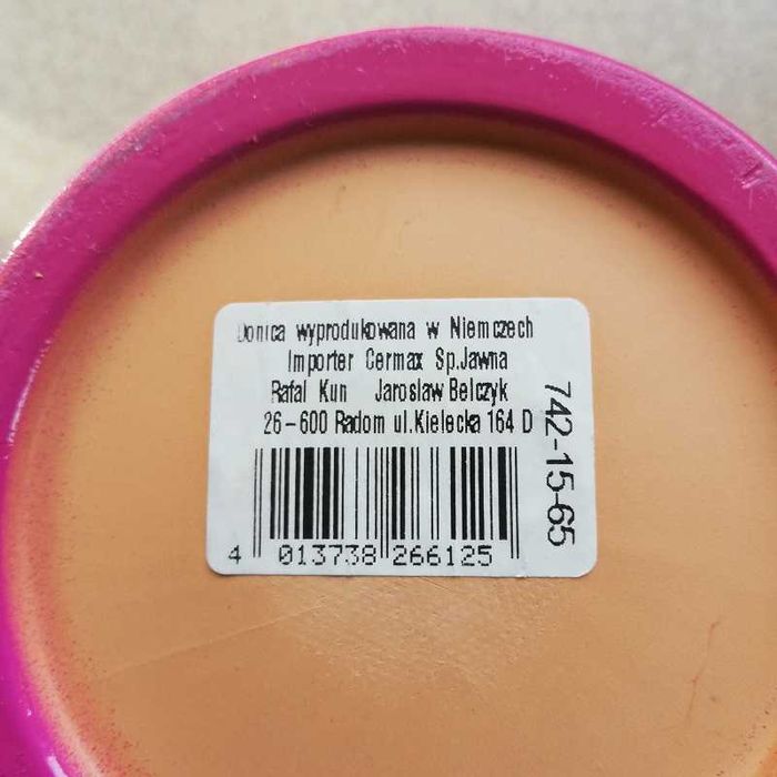 Osłonka do storczyka różowa ceramiczna 2szt