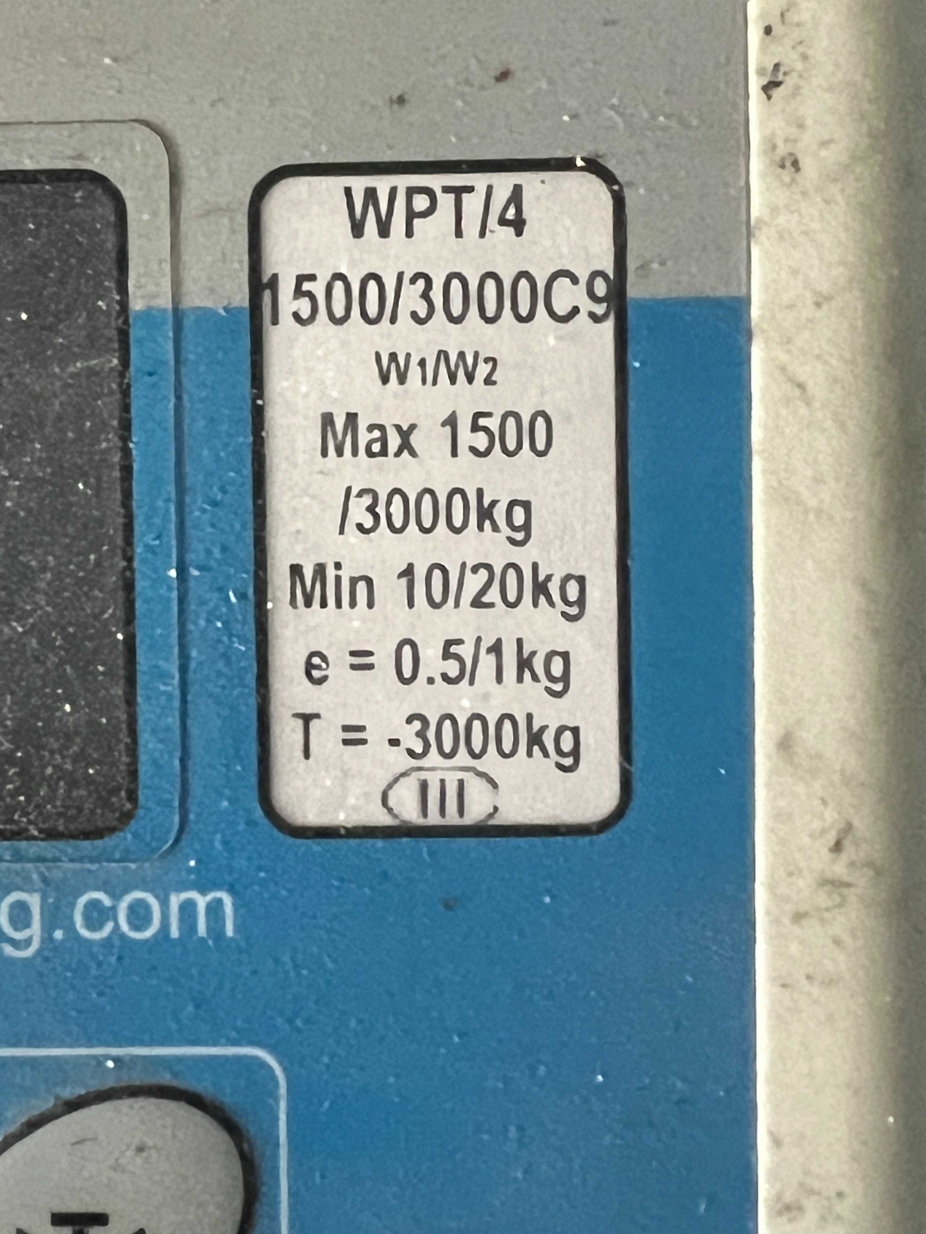 Waga elektroniczna Radwag WPT/4 1500/3000C9 jak nowa do 3 ton  igła.