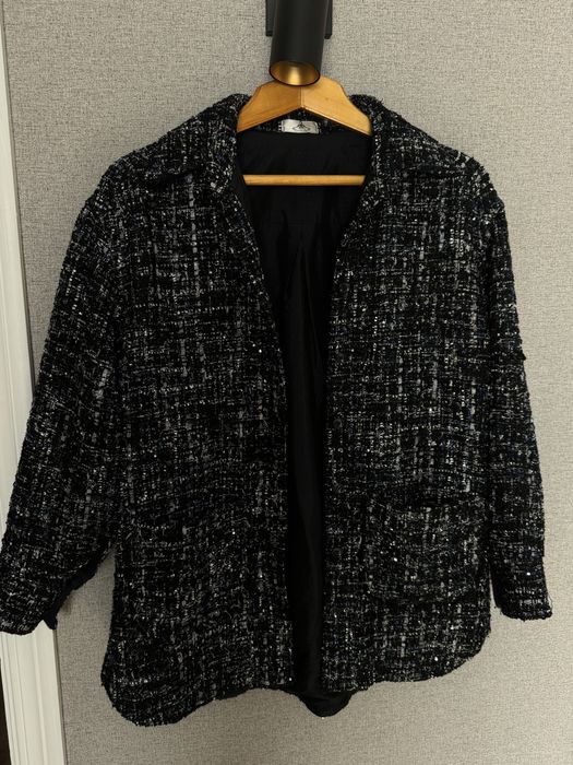 Твідова сорочка-куртка жіноча