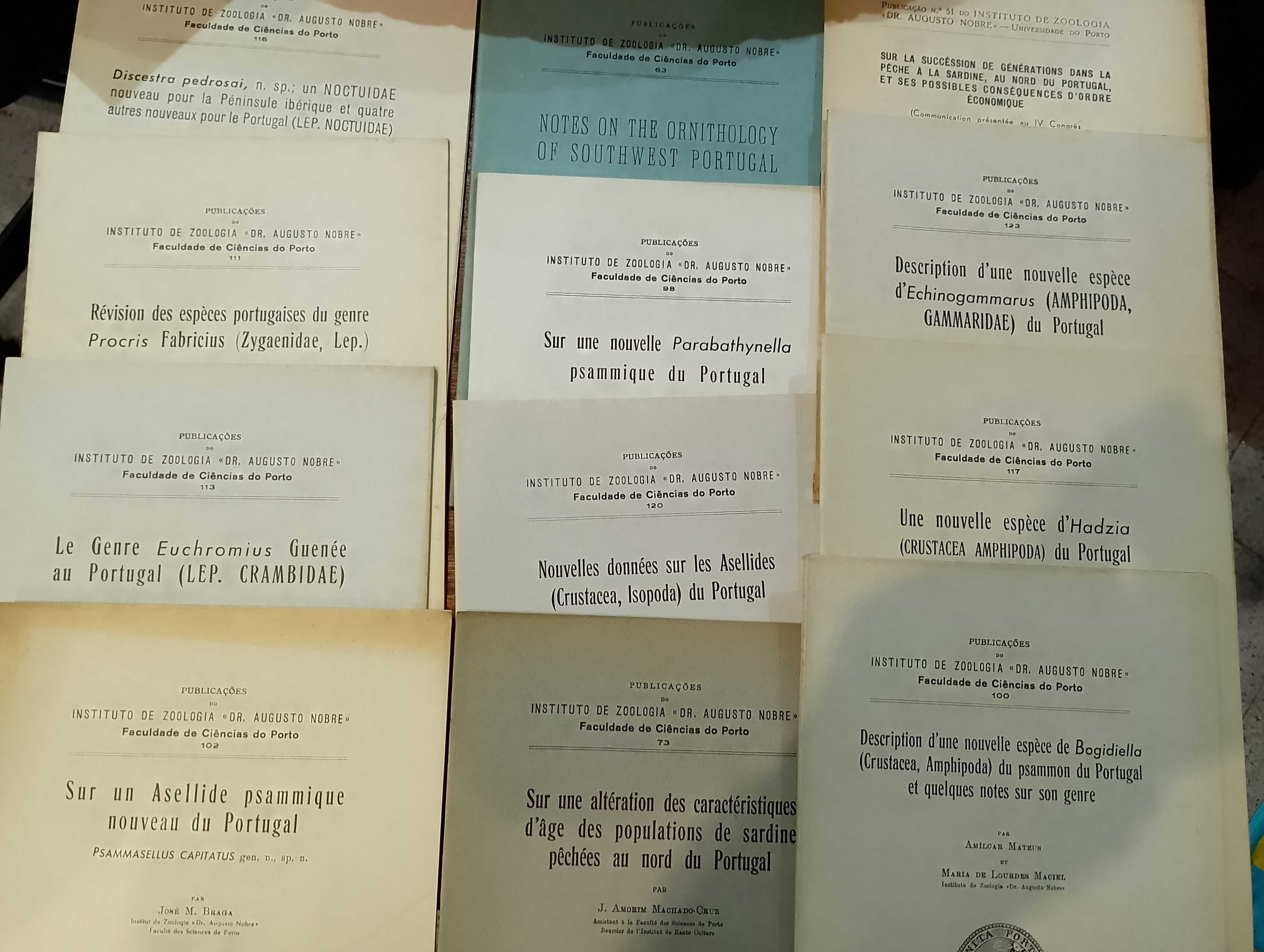Instituto de Zoologia "Dr, Augusto Nobre" 1945/74 - 20 Unidades