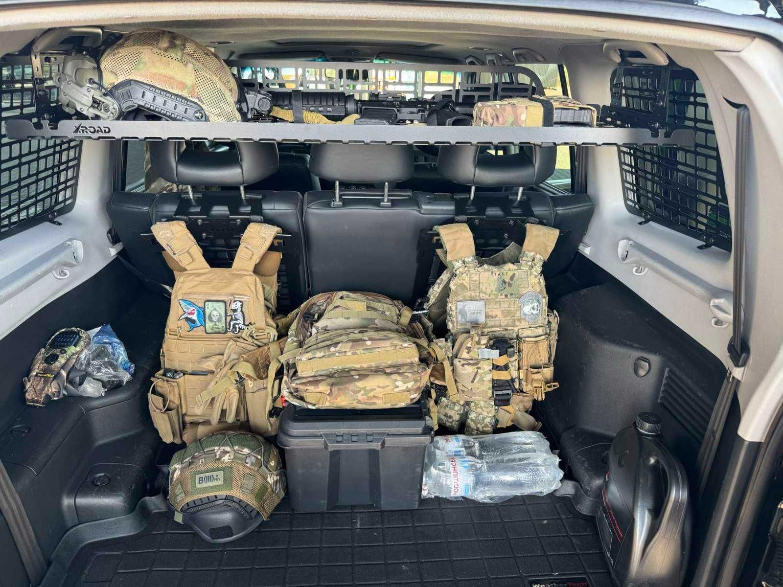 Toyota FJ Cruiser Полиця органайзер у багажник під дах Molle панель