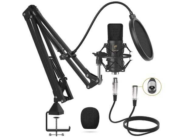 TONOR XLR mikrofon kondensatorowy profesjonalny mikrofon studyjny
