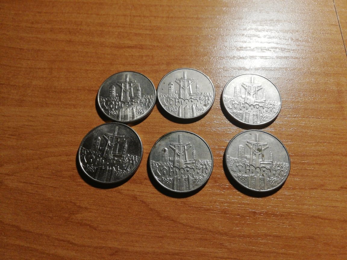 8 Monet Solidarność 1980-90 nominał 10000zlotych