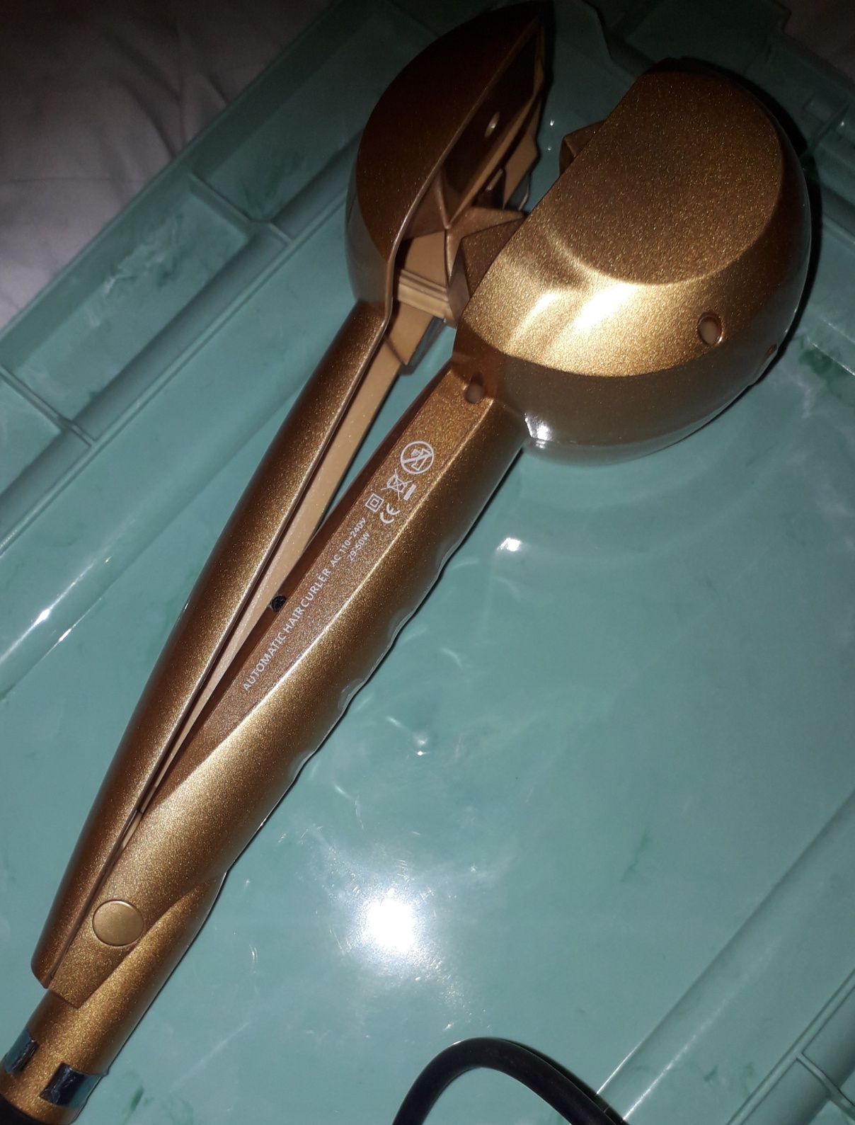 Hair Curler automático, novo, dourado