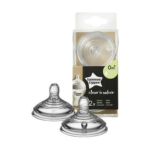 Tommee Tippee Smoczek Closer To Nature 0M+ Wolny Przepływ 2 Sztuki