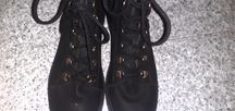 Bota militar preta