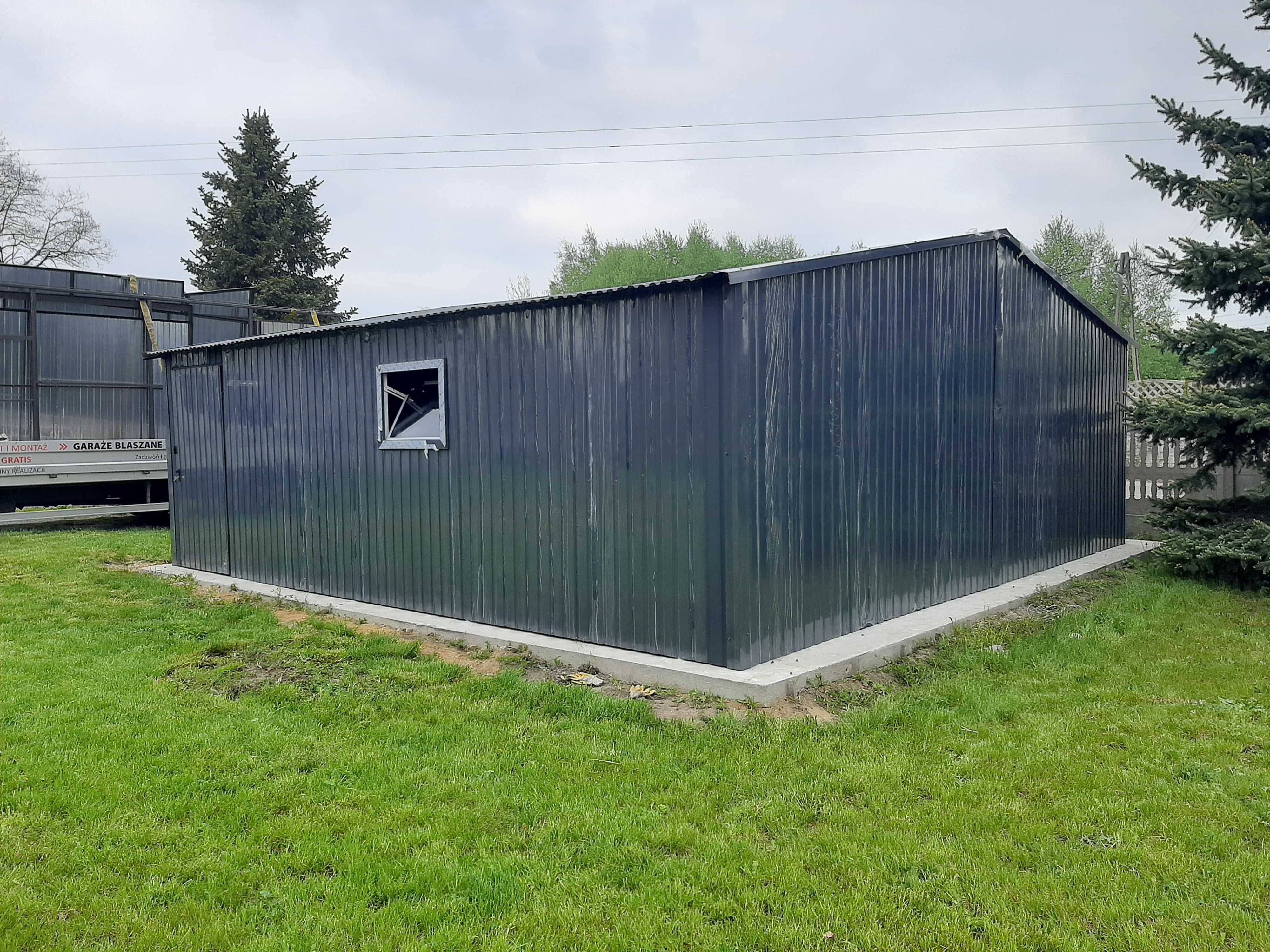 Garaż blaszany 3x5 Magazyn Garaż blaszak na wymiar 4x5 4x6 6x5 7x7 6x6