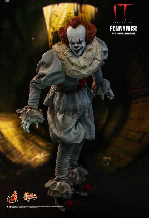 HOT TOYS IT Chapter Two Pennywise 1/6th Scale Collectible Figure.