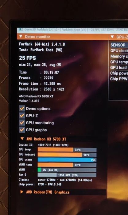 Видеокарта powercolor rx5700xt red devil