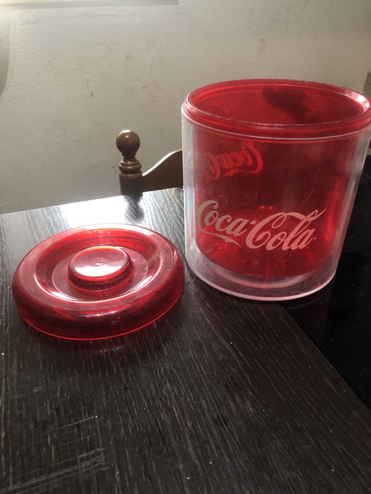 Balde de gelo da coca cola
