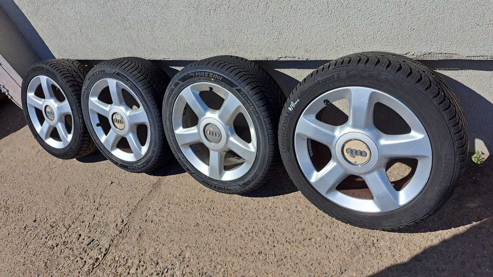 Felgi aluminiowe koła opony nowe wielosezon Audi 5X112 17" kpl