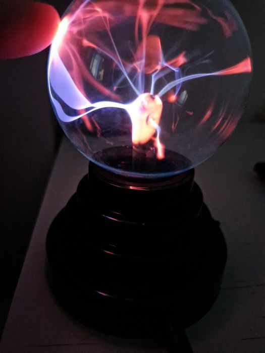 Lâmpada plasma interactivo ao toque. Novo