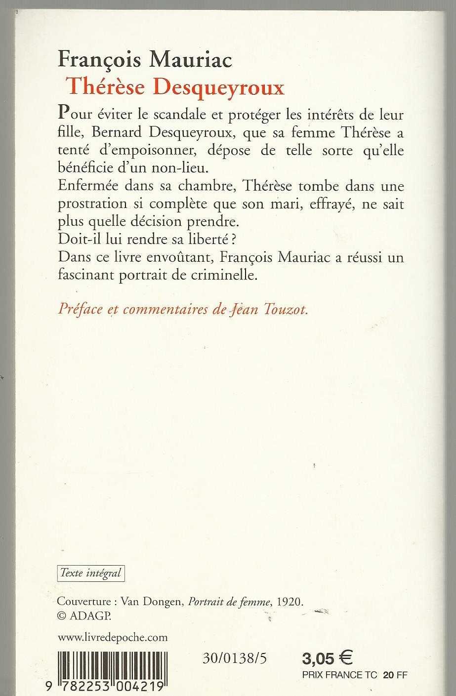 Mauriac (NOBEL) --- Thérèse Desqueyroux (Francês - 12.o ano)