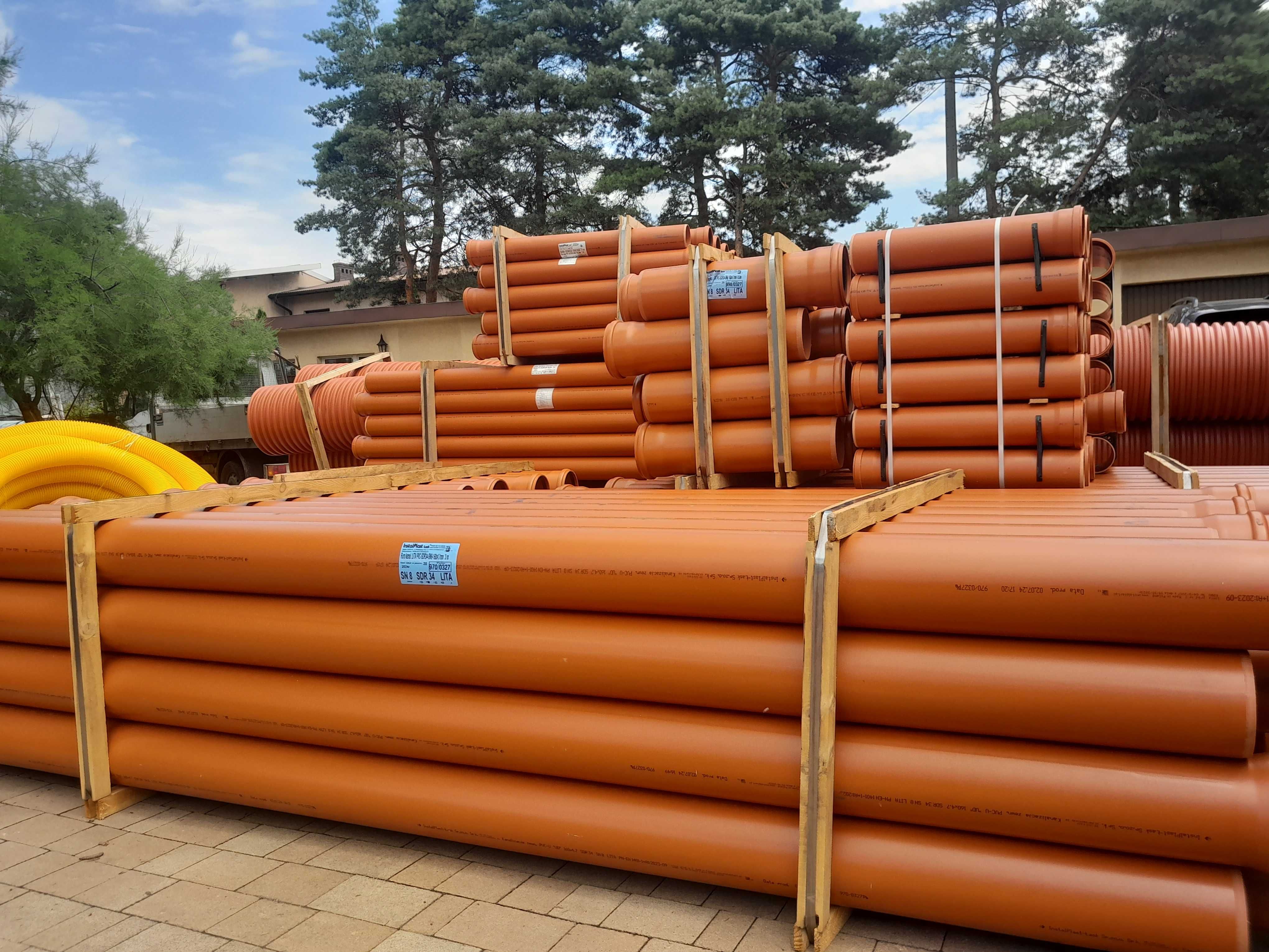 Rura kanalizacyjna PVC PCV lita SN8 fi 160 4,7mm
