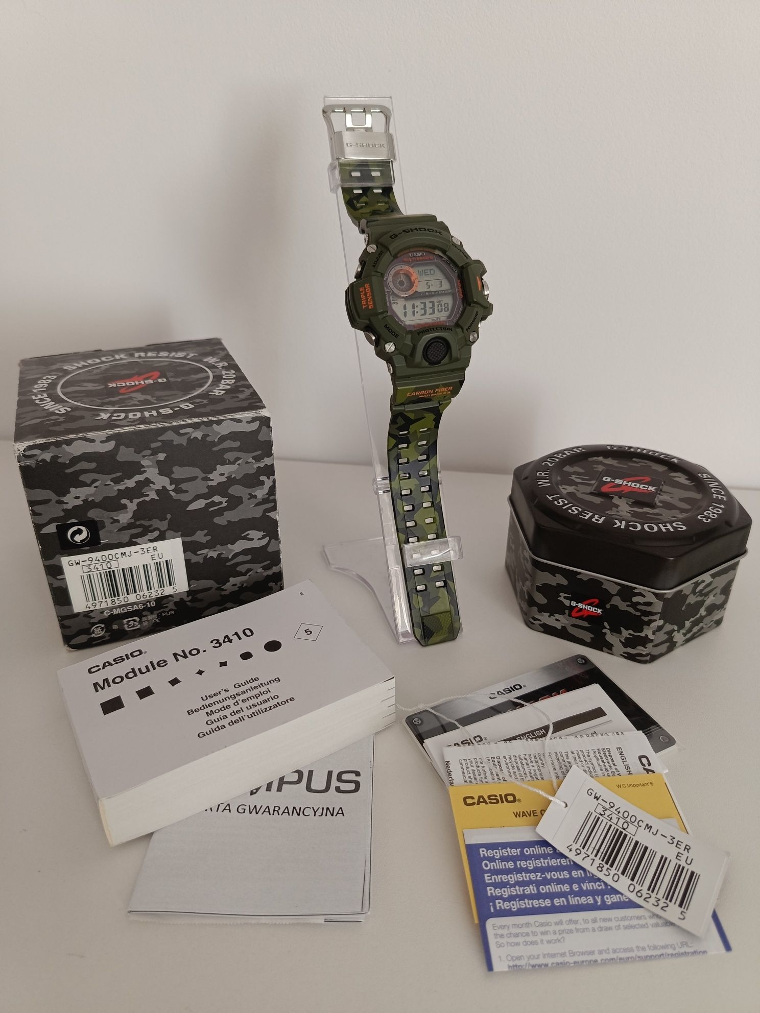 Zegarek Casio G-Shock GW-9400CMJ-3ER Rangeman: Man in Camouflage