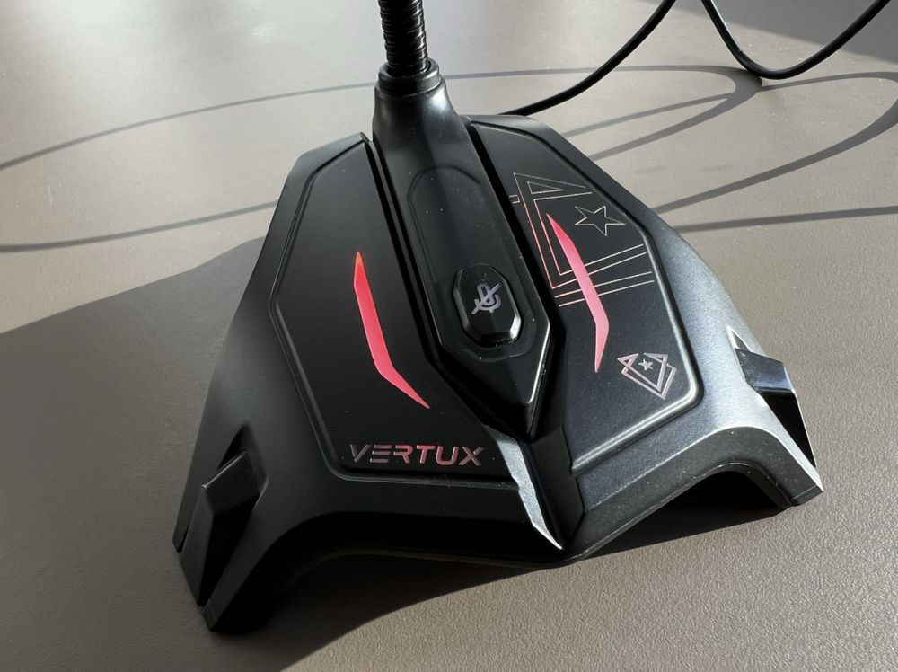 Мікрофон Vertux Streamer-2 LED, USB Black (streamer-2.black)