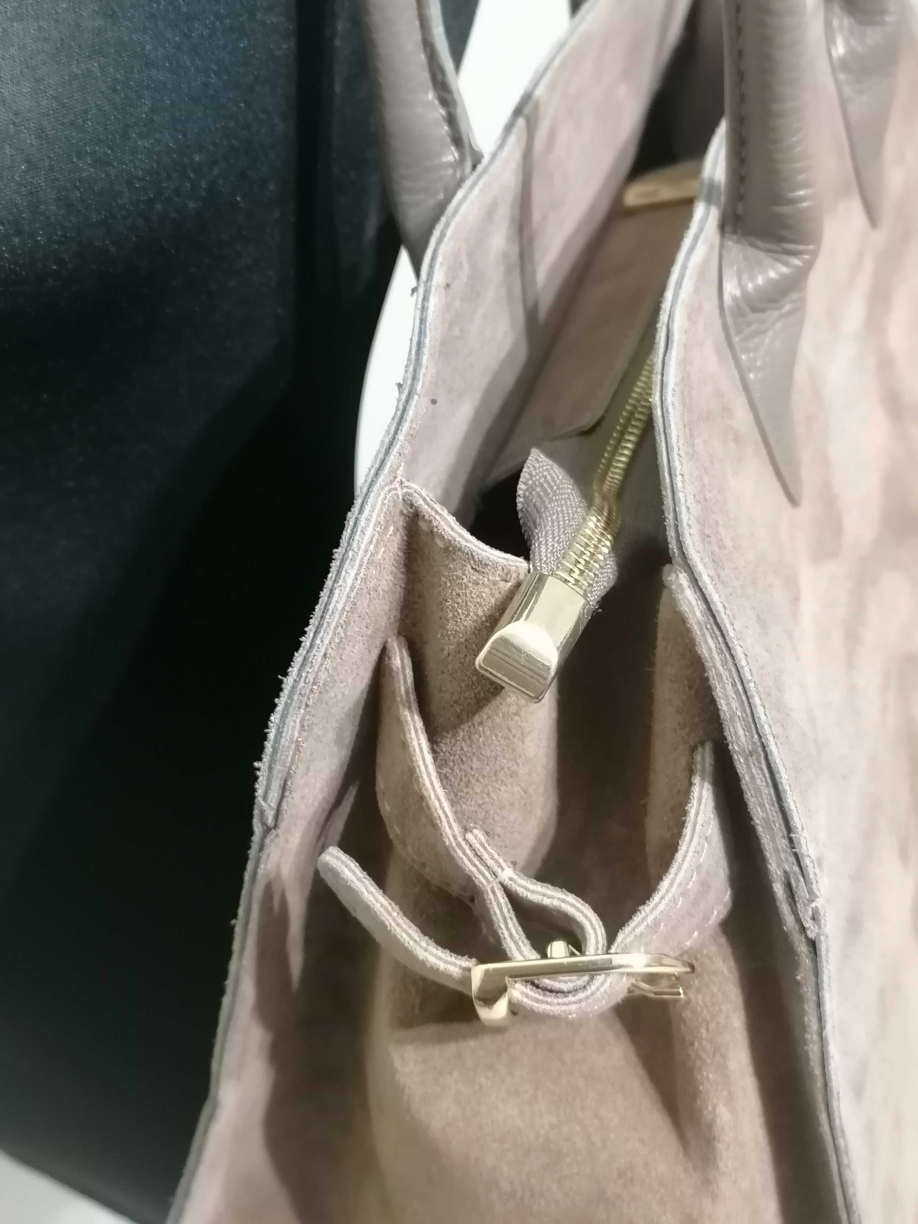 Torebka Genuine Leather Borse in Pelle Shopper Kufer skórzana zamsz