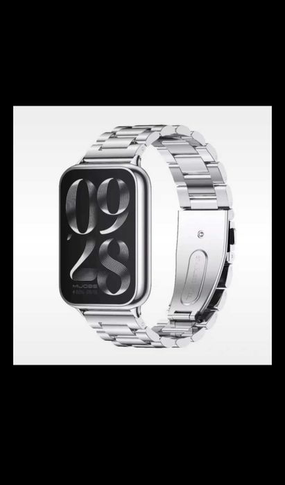 Pasek ze stali nierdzewnej,srebrny do xaomi band 8pro