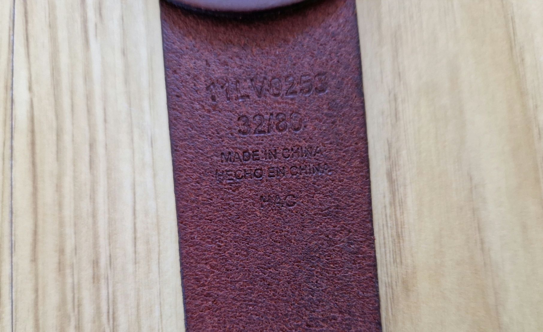 Ремінь чоловічий Levi's 32/80  (шкіряний) Original