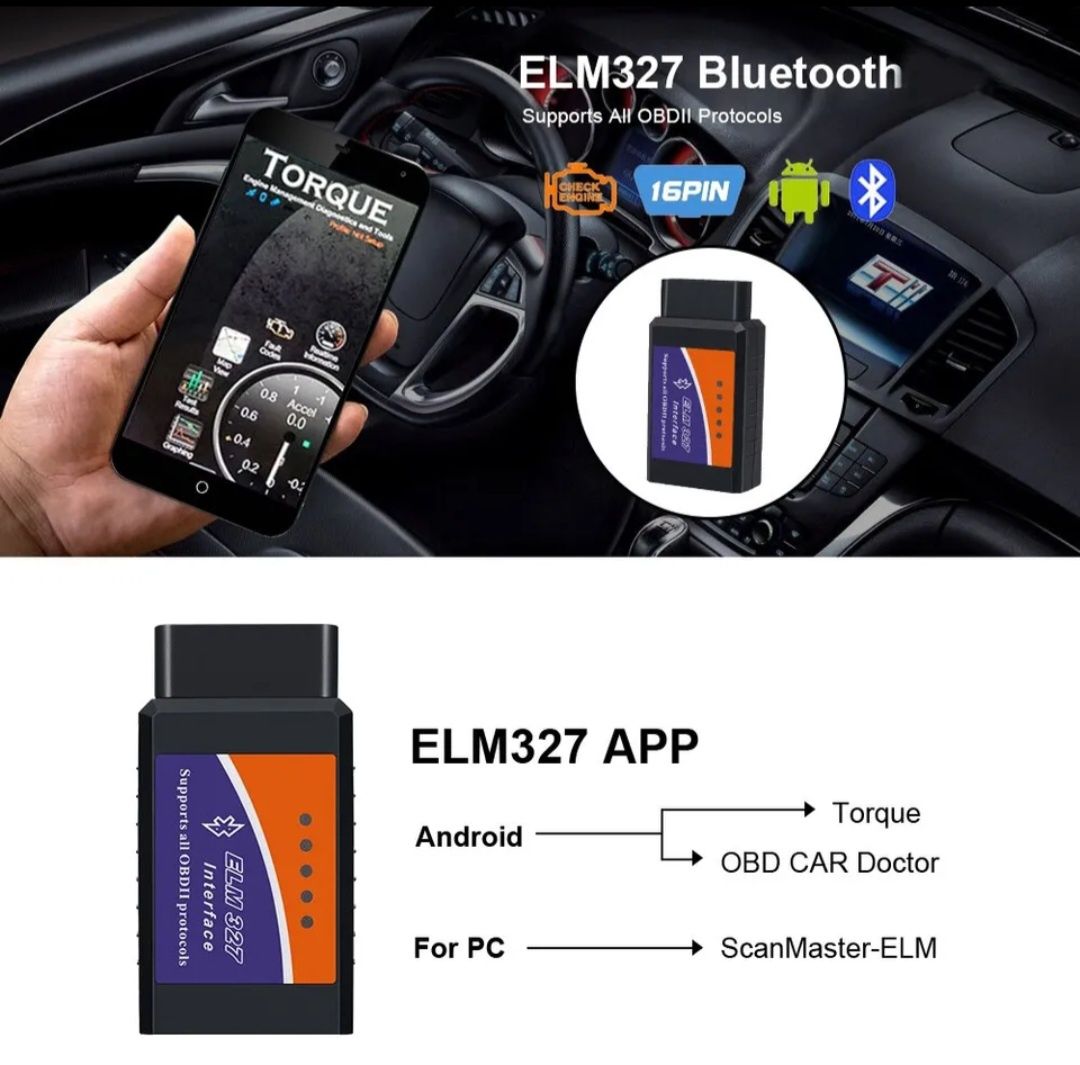 ELM 327 Wifi Interface OBD2 e OBD - Apple - Android - PC