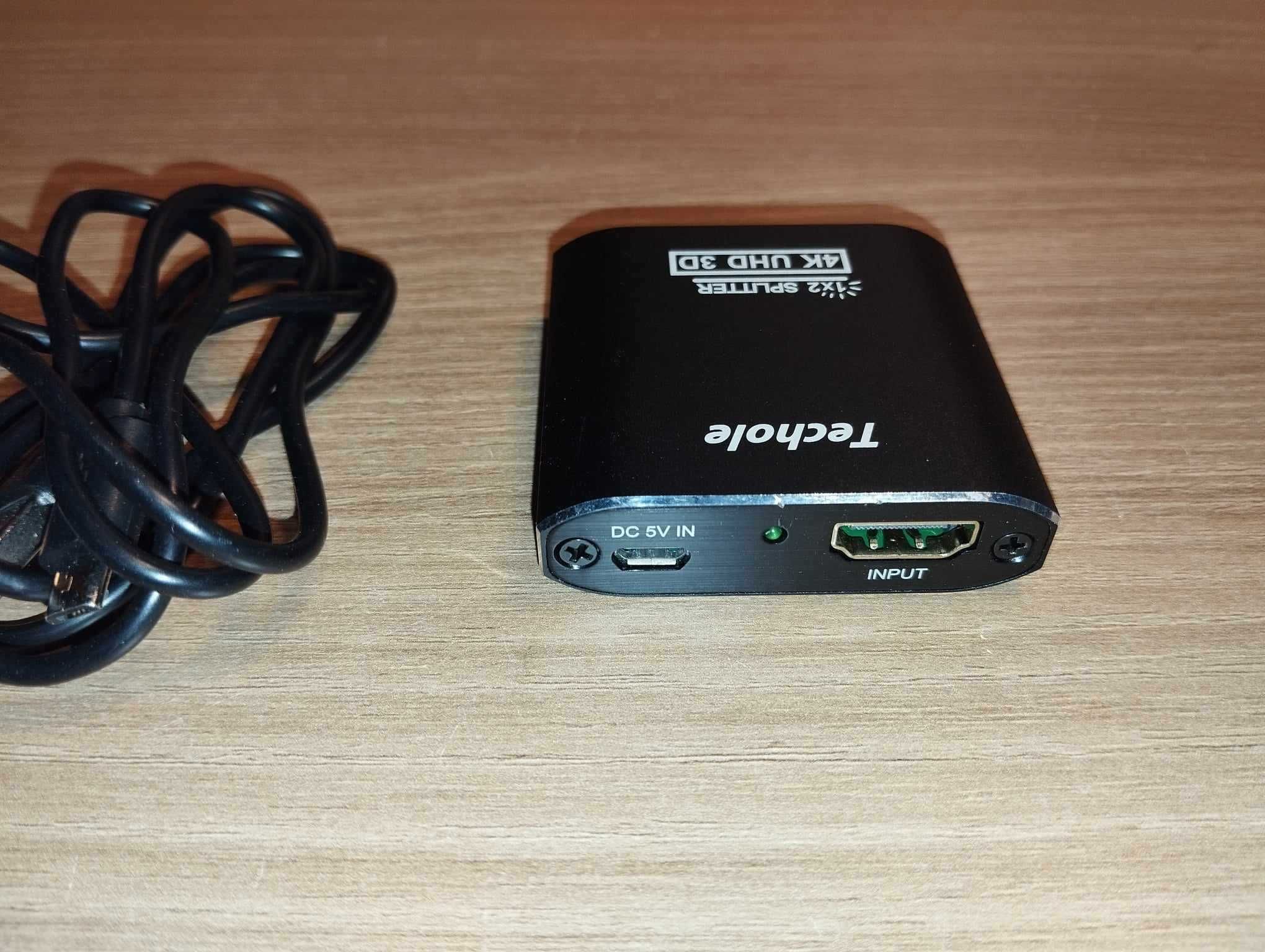 Switch Splitter HDMI 1 in 2 - Techole HS306 1x2 Splitter 4K UHD 3D