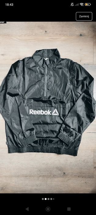 Kurtka wiatrówka anorak kamizelka Reebok M nowa