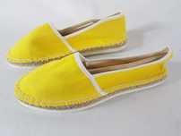 EVEN& ODD MOKASYNY ESPADRYLE damskie R 40 nowe żółte