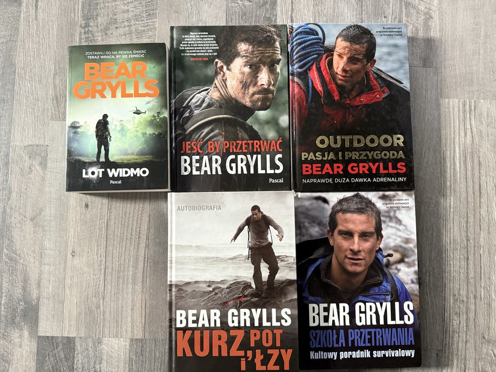 Kolekcja książek survivalowych Bear Grylls outdoor