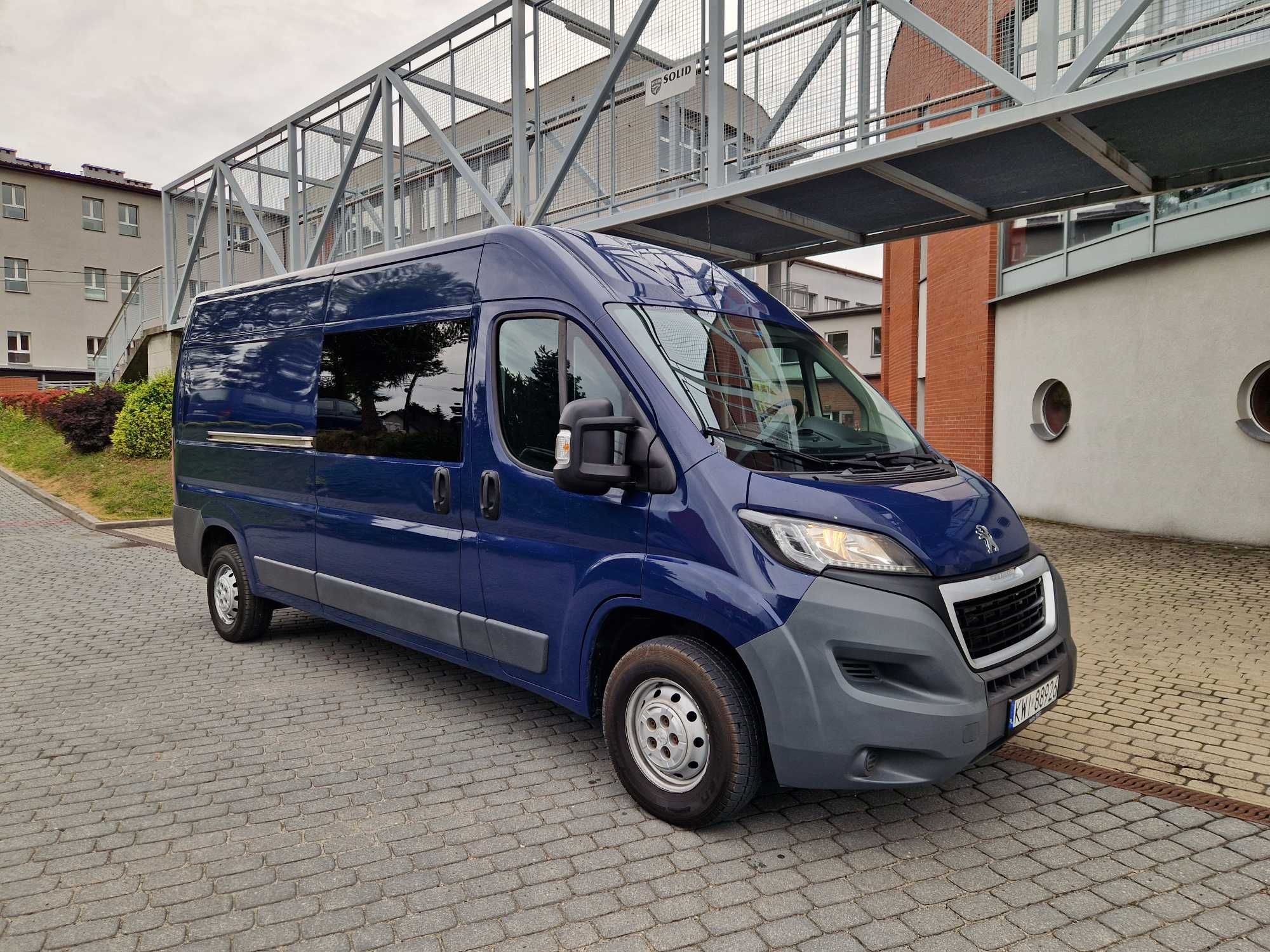 Peugeot Boxer L3H2 Brygadowka 7 Osób Holenderka Krajowy 1 Wl F-Vat23%
