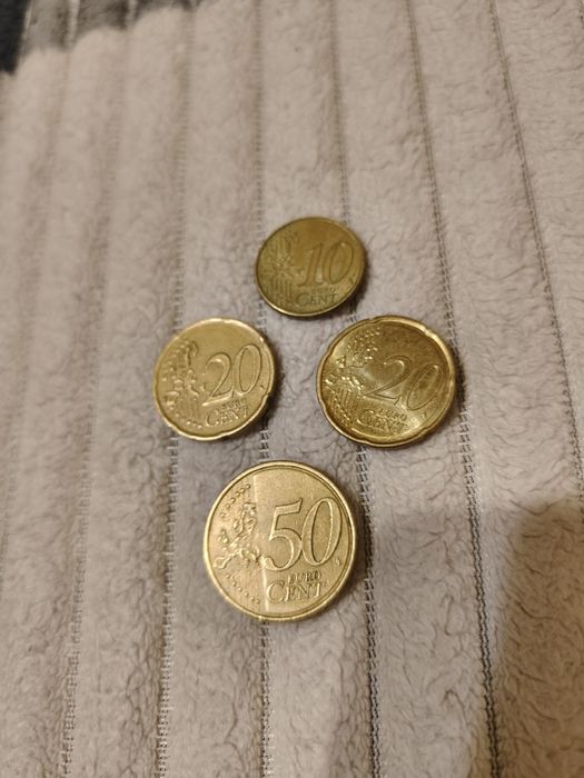 Євро центи від 10 до 50