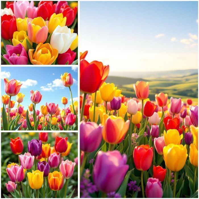 Cebulki TULIPANÓW 50 szt Tulipan zestaw mix mieszanka Tulipany KWIATY