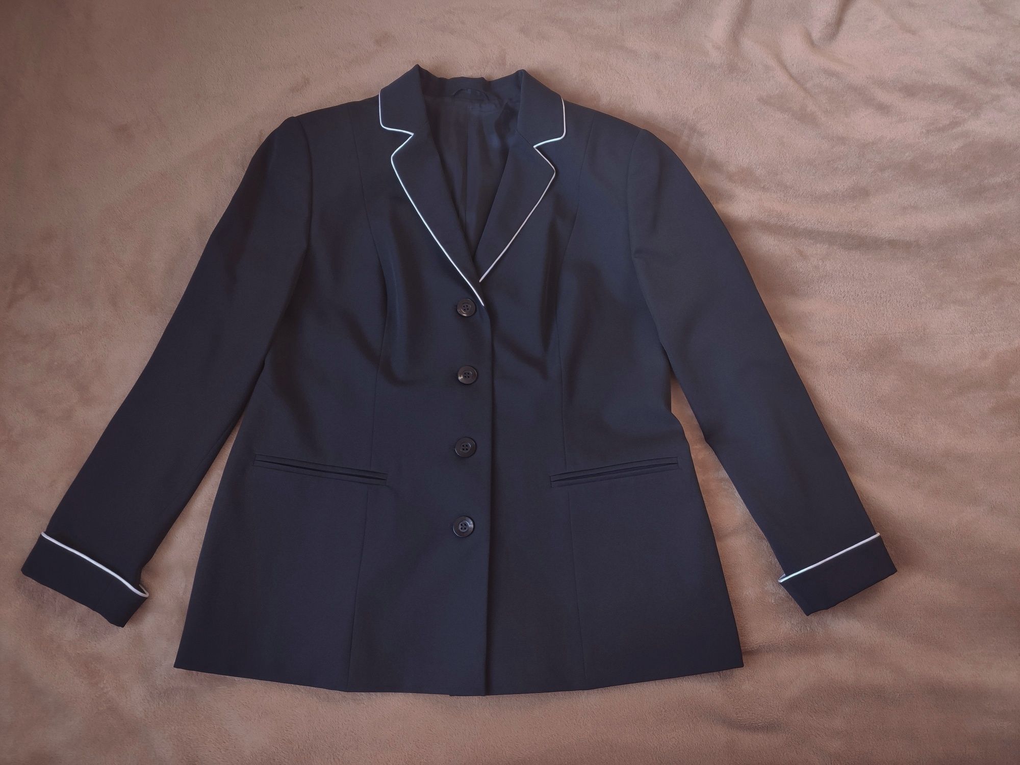 Klasyczny Elegancki czarny Żakiet stan idealny