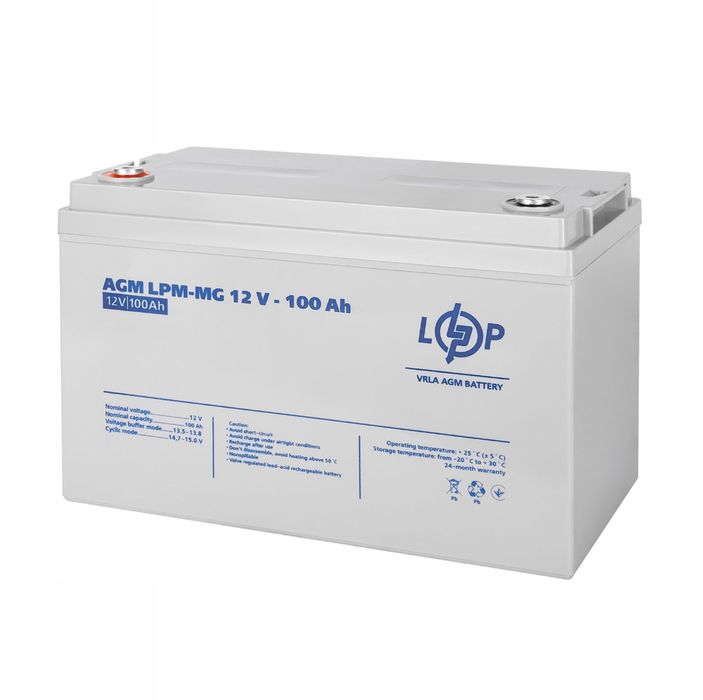 Акумулятор LP AGM Мультігель 12 V 100 Ah