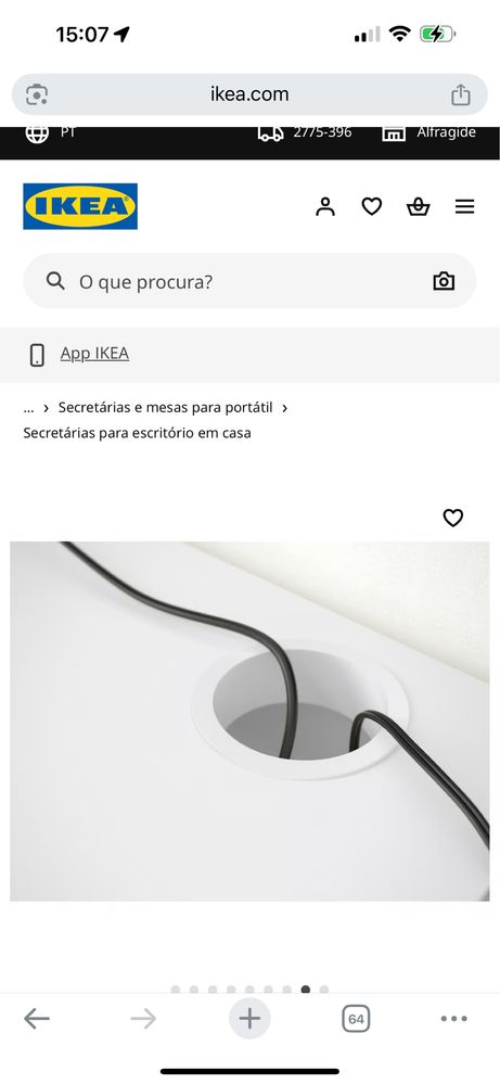 Secretaria Micke Ikea 142x150