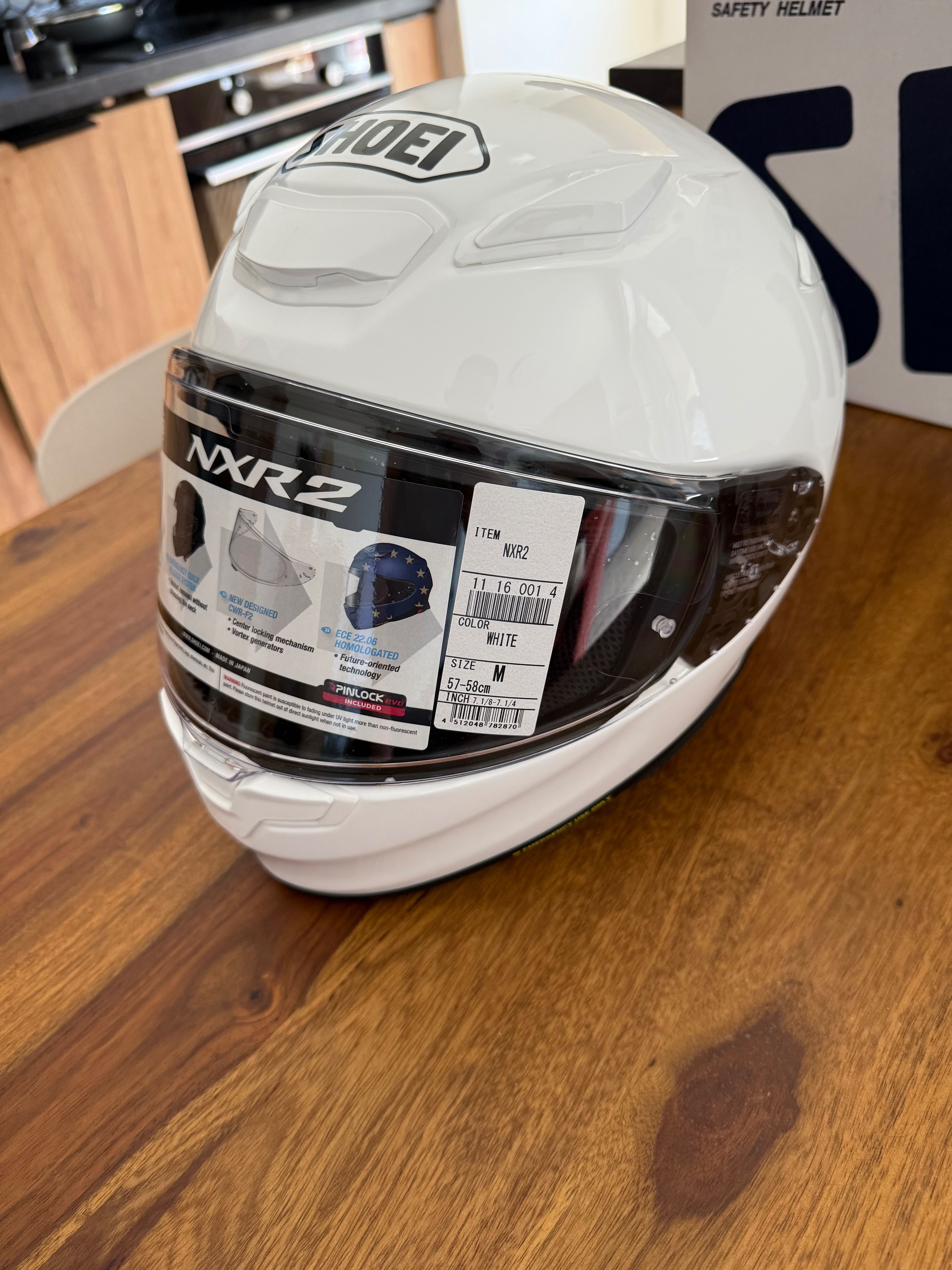 Nowy kask Shoei NXR 2 – Biały, rozmiar M – Odbiór tylko osobisty