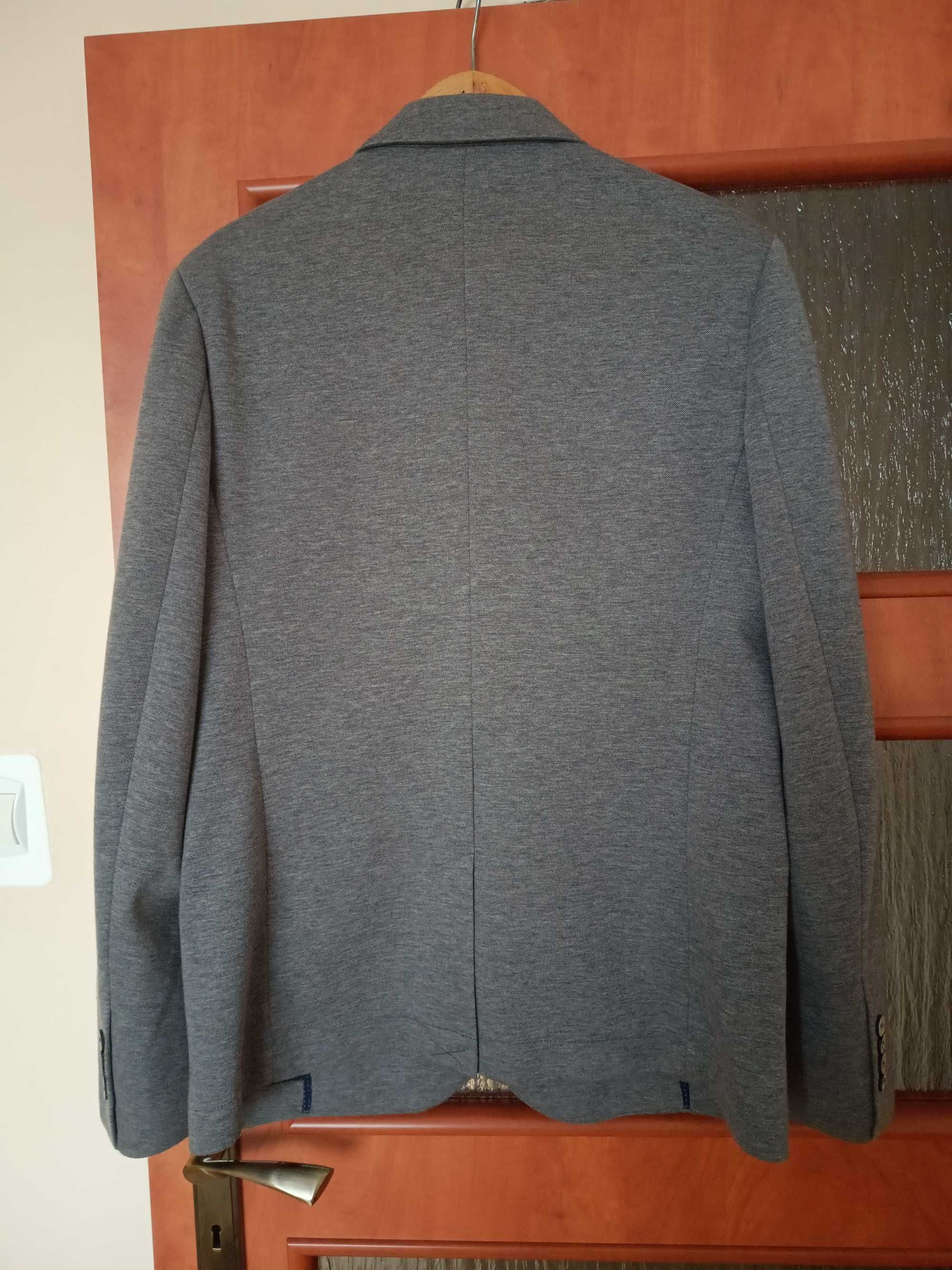 RESERVED Marynarka męska L młodzieżowa CASUAL slim fit szara JAKOŚĆ