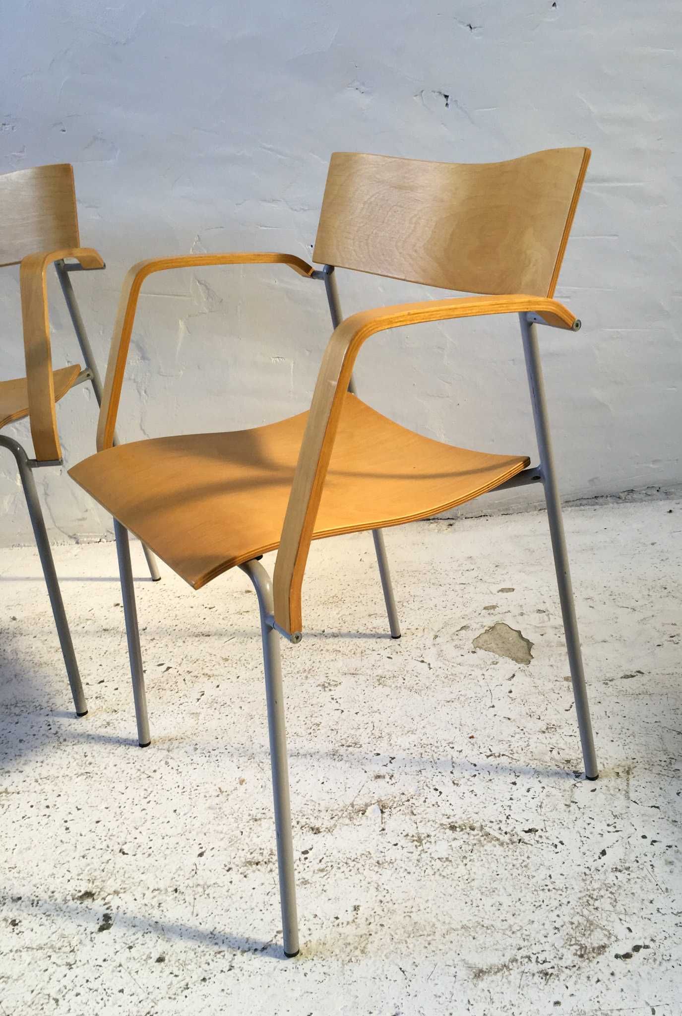 Lammhults krzesła Campus sklejka lata 90 vintage design