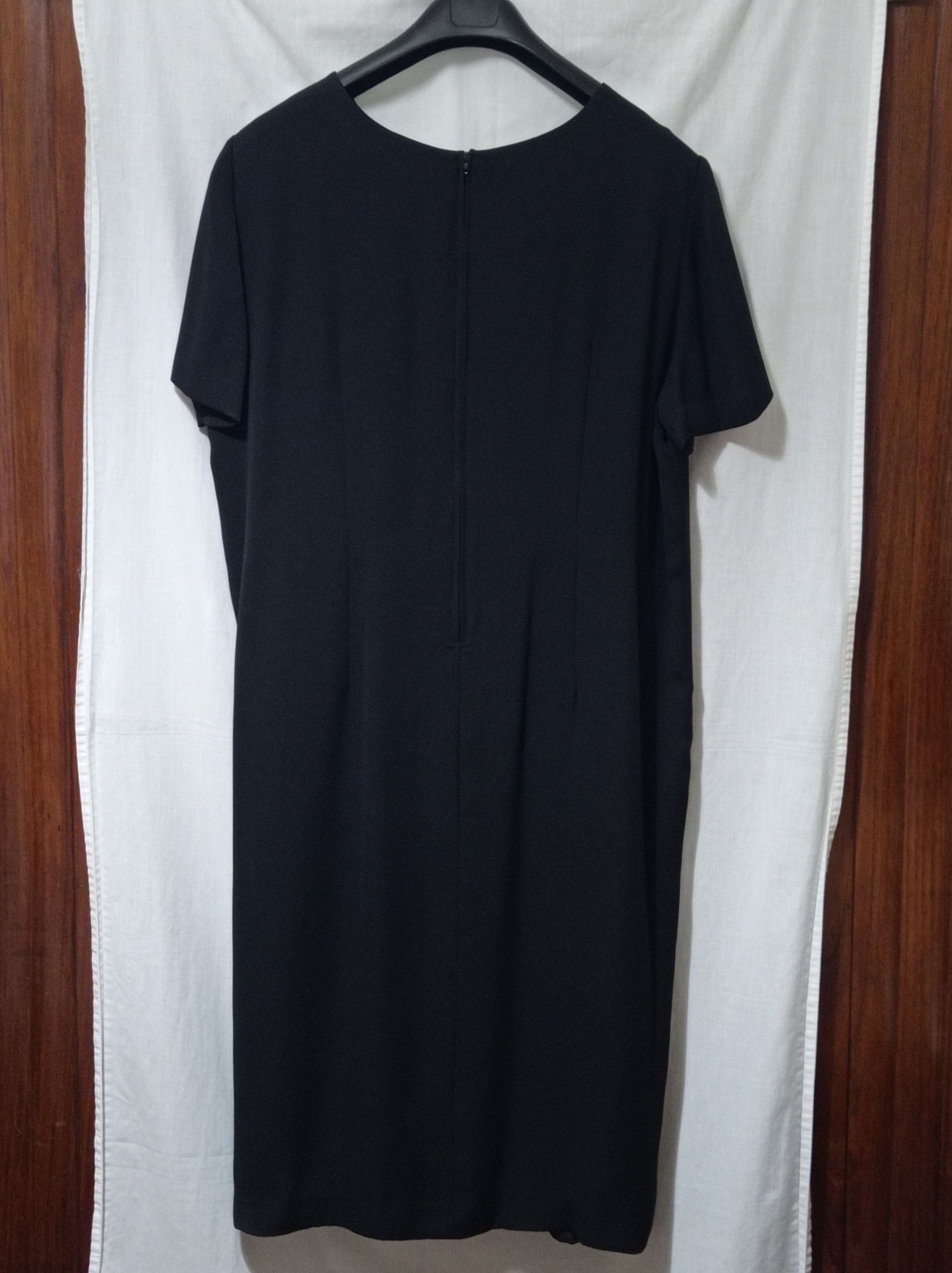 Vestido, preto, alta costura, tamanho L