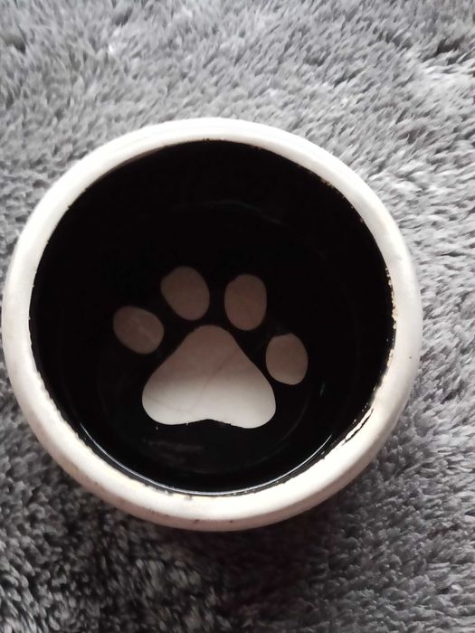 Miseczka ceramiczna dla królika, świnki, małego psa lub kota