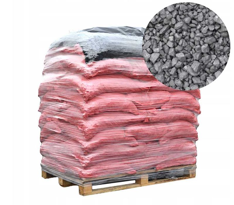 Węgiel GROSZEK PLUS workowany PALETA 1000 kg OPAŁ WYSOKA JAKOŚĆ 26-27