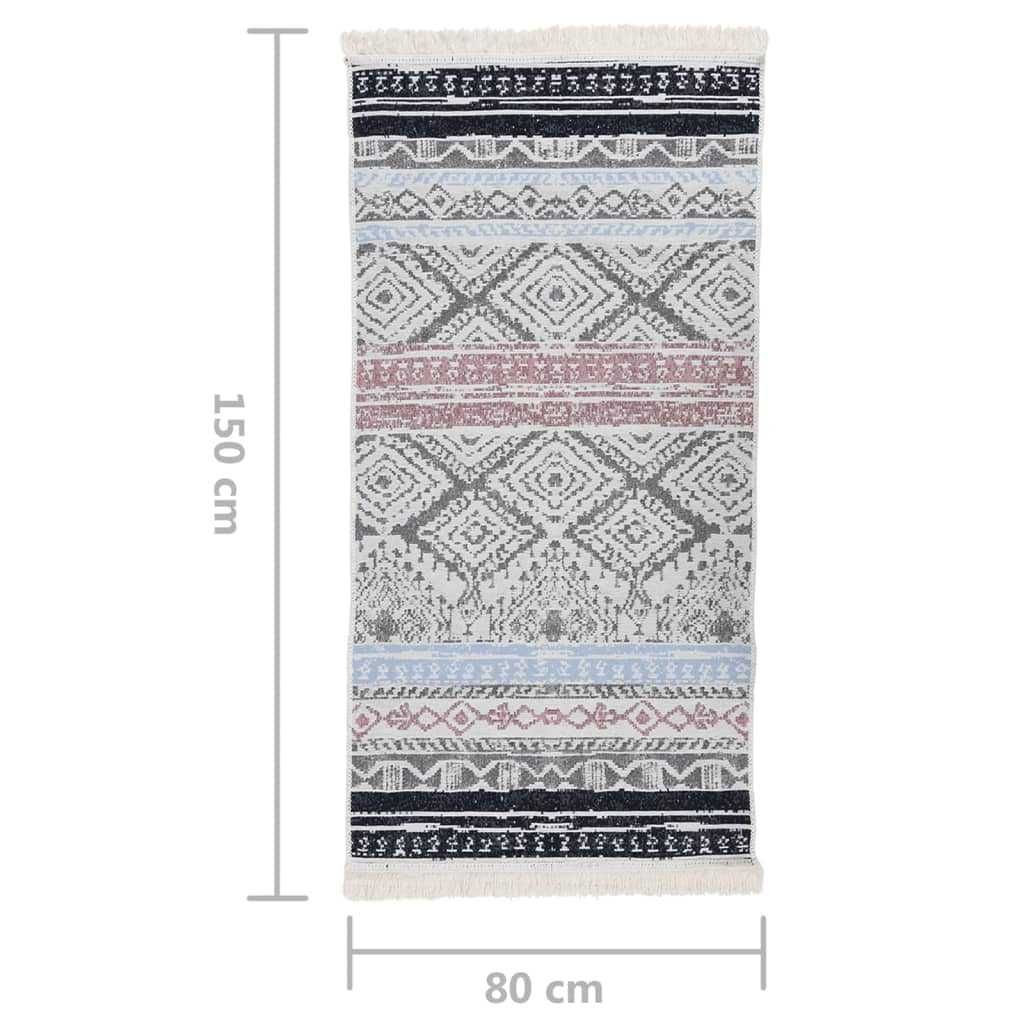 LOFT BOHO Dywan bawełniany szary 80 x 150, 100% bawełna, nowoczesny