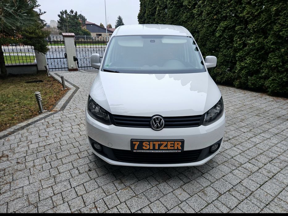 Caddy ostatni model MPI. 2.0 GAZ. LONG Maxi 7 osobowy, Extra kolor.